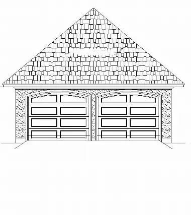 Garage front elevation